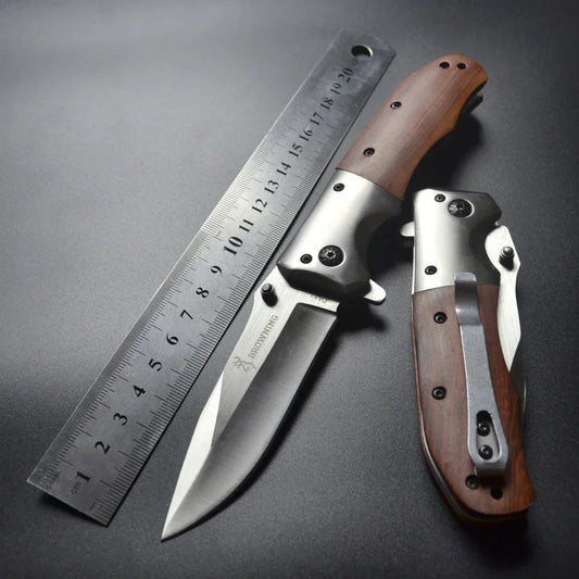 Portable Folding Knife for Men - High Hardness Survival Military Tactical Pocket Knife for Camping and Fishing