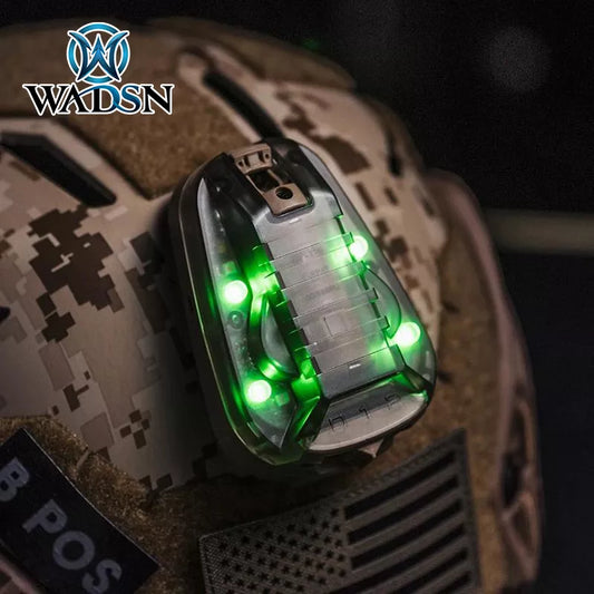 WADSN HEL STAR 6 GEN3 Airsoft Sport Helmet Light - Blue Green Red IR Strobe Waterproof Outdoor Survival Safety Signal Flash Lamp