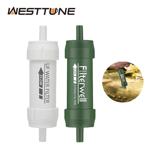 Outdoor Mini Water Filter Straw - Camping Purification Portable Hiking Water Purifier for Survival or Emergency Supplies