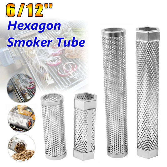 Stainless Steel Smoking Tube for Wood Pellet Grill - BBQ Smoke Generator Box, Grilling Accessories