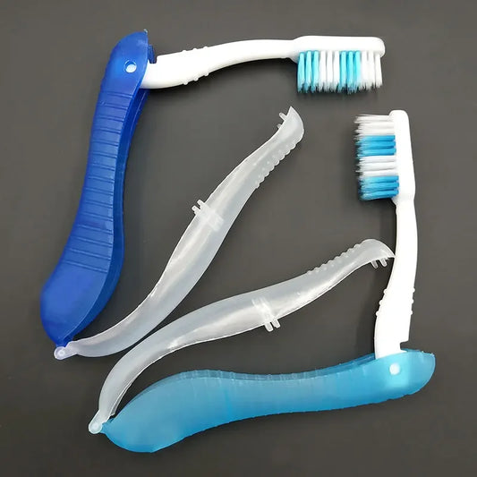 Portable Disposable Folding Travel Toothbrush - Sports, Travel, Camping, Hiking Oral Hygiene Cleaning Tools Survival Gear